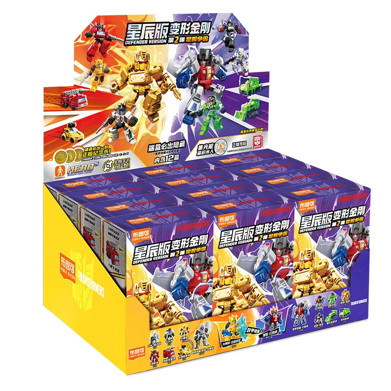 Hot Blokees Anime Figure transformers De Fender Version 1/2/3/4/5 OPTIMUS PRIME Megatron Ironhide Thundercracker Robot Toy Gifts