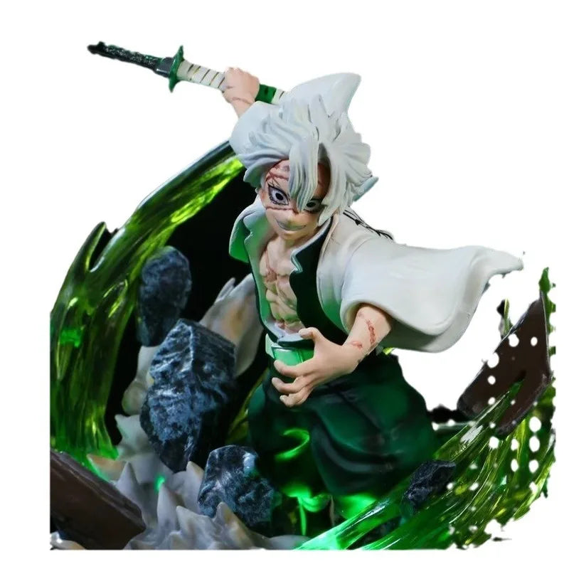 Ghost Slayer GK Wind Pillar Undead River Handmade Ornament Real Mi Wind Pillar Can Shine Scene Statues Anime Handmade