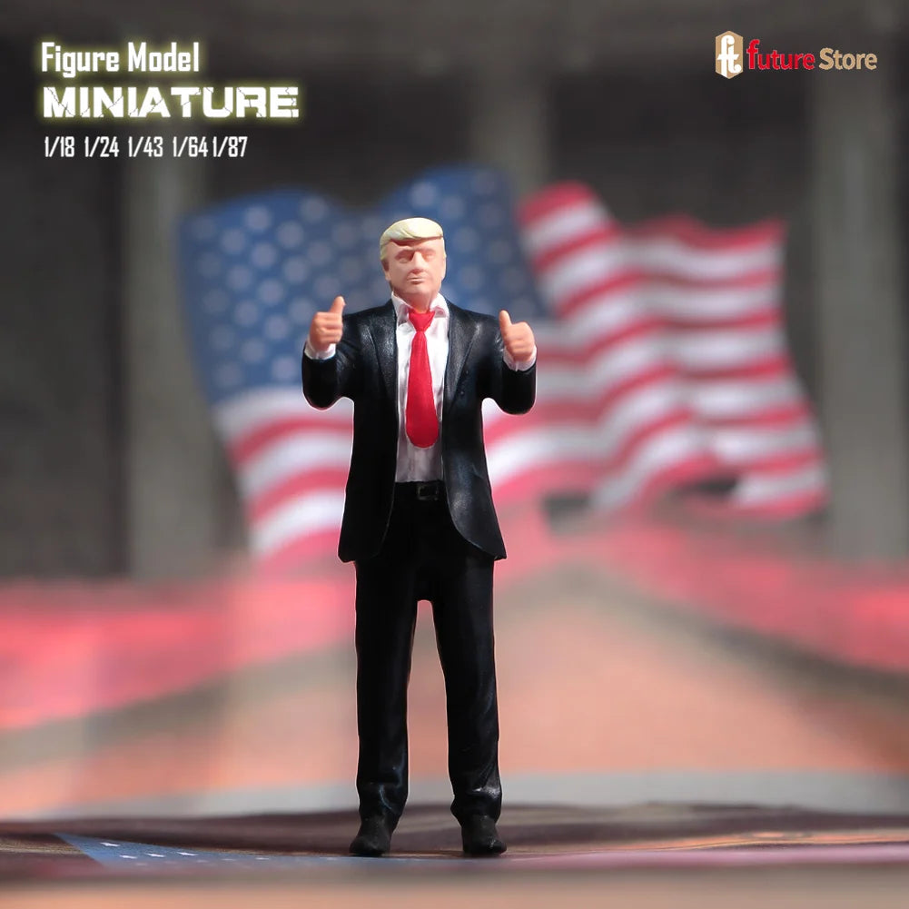 In Stock 1/87 1/64 1/43 1/24 1/18 Male President Bodyguard Miniature Figure Mini Diorama Resin Model Street Scene Prop Toy