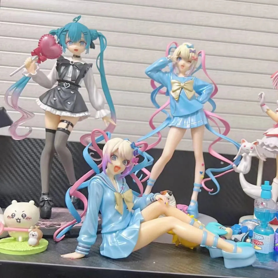 HOT! Aixlan NEEDY GIRL OVERDOSE Figure Rain KAnge PVC Action Figure Amine Adult Anime Girl Statue Collectible Figurine Toys Gift