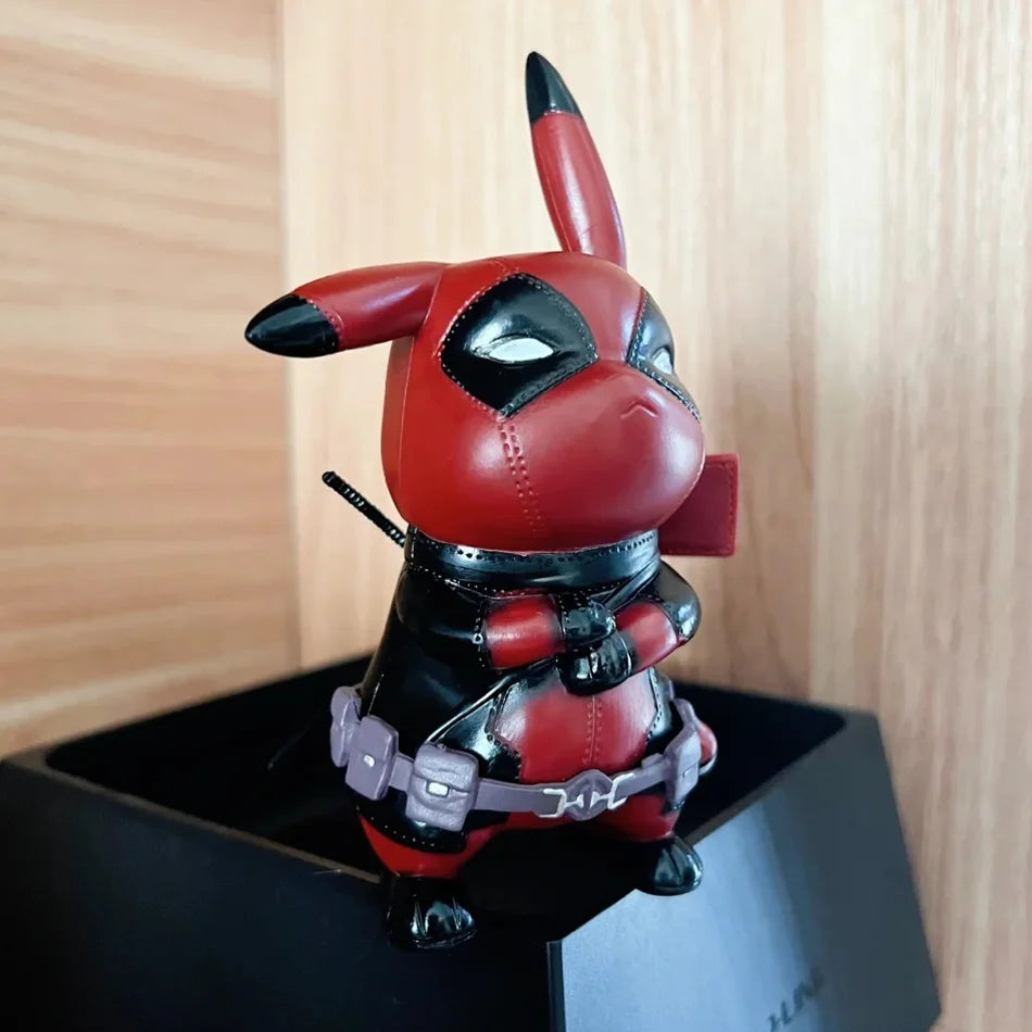 12cm Pokemon Anime Figure PVC Pikachu Cosplay Deadpool Cartoon Action Figures Kawaii Model Collection Ornaments Kids Toys Gift