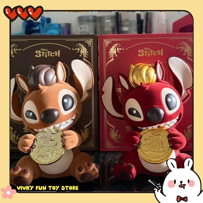New Stitch Horse Year Limited Edition Anime Action Figurine Desktop Ornaments Decorations Collectible Models Holiday Gifts