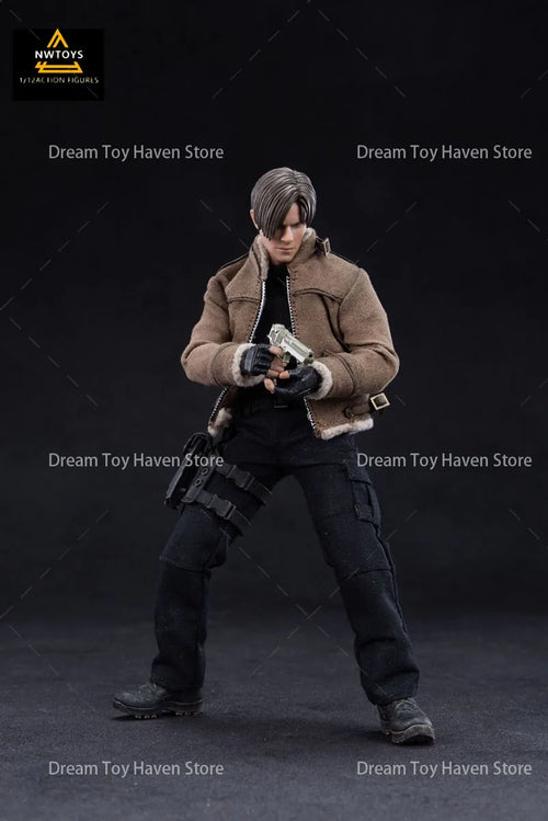 1/12 Scale Male Soldier Leon Special Agent Police Super Flexible Joint Body Model 6Inch Action Figure Collectible