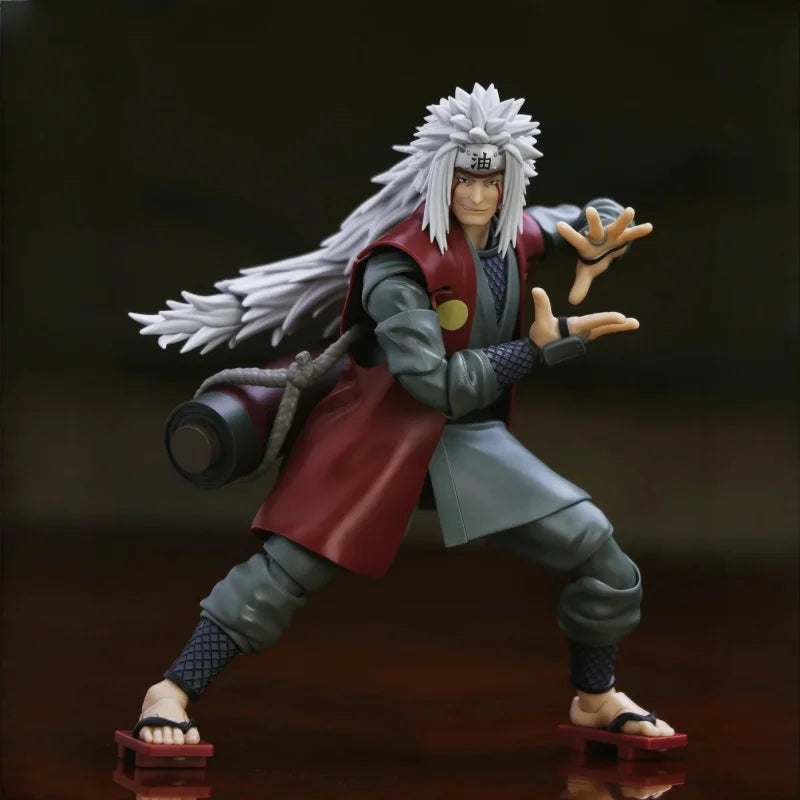 Bandai S.H.Figuarts Jiraiya Naruto Shippuden Action Figure Anime Merch Collection Decoration Goods Movable PVC Model Toys Gift