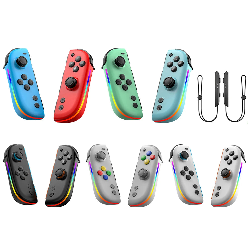JOY 05 Wireless Bluetooth Game Joystick For Nintendo Switch L/R RGB Lights Controller Wake Up Montion Sensing Gamepad Joycon