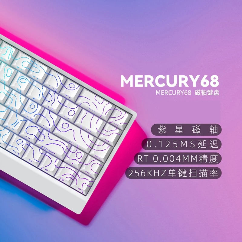 IROK CAROTMAS Mercury68 8K Магнитен превключвател Механична клавиатура за електронни спортове RGB с дълга батерия, персонализиран аксесоар за игри с гореща замяна
