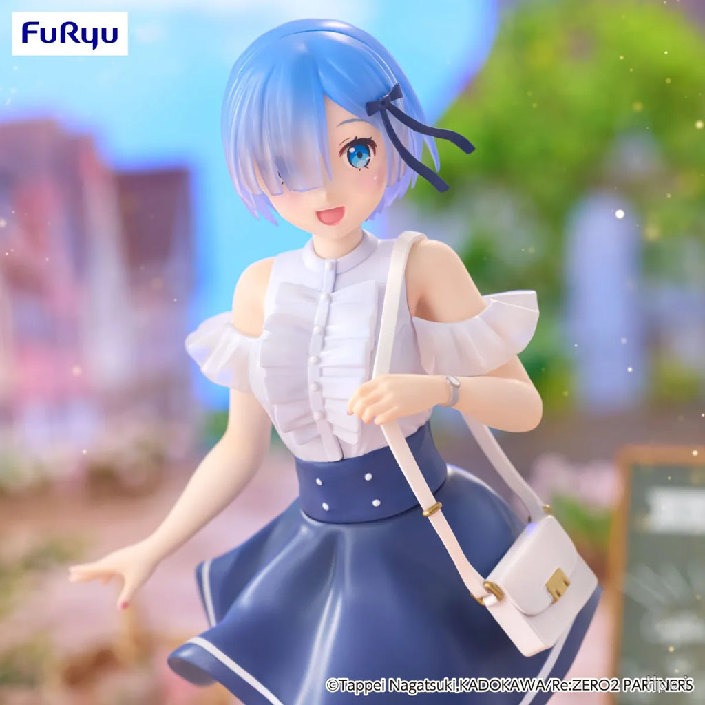 В наличност Оригинална предварително боядисана FuRyu Trio-Try-iT фигура Re: Zero Kara Hajimeru Isekai Seikatsu Rem Декорация на модел на аниме фигура