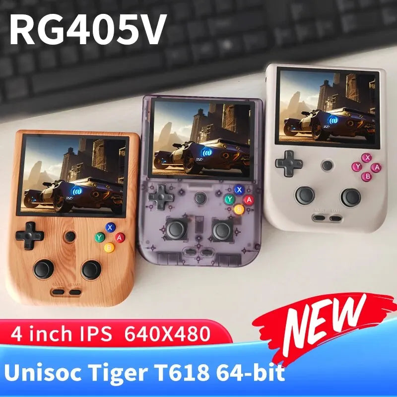 Anbernic RG405V Video Handheld Game Console 4" IPS HD Touch Screen Android 12 System T618 64-bit Wifi Portable Retro Game Player