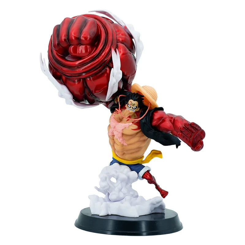 30cm One Piece Luffy Great Saruwang Gun 4th Gear Big Fist Luffy Anime Action Figure Model Pvc Statue Doll Collection Toys Gift