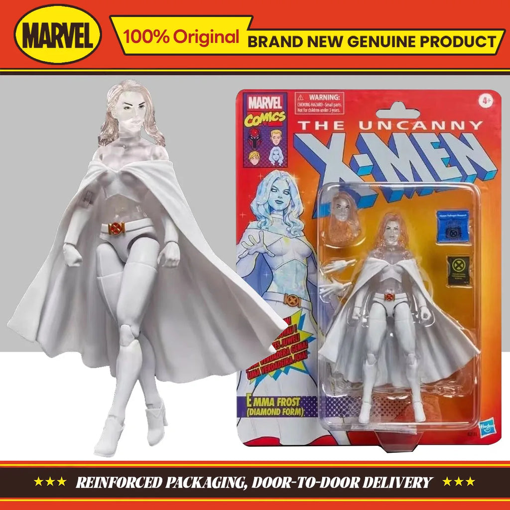 Hasbro Marvel Legends Series Emma Frost (DIAMOND FORM) 15cm Action Figure Collection Original Toys Model Gifts