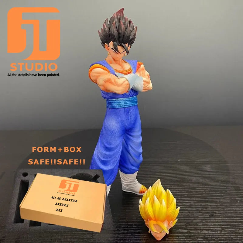 JT Studio Dragon Ball Z Goku Vegeta Gogeta SSJ1 SSJ2 SSJ4 SSJ3 Vegetto Dragonball Anime Model Figure GK Statue DBZ Figurine Toys