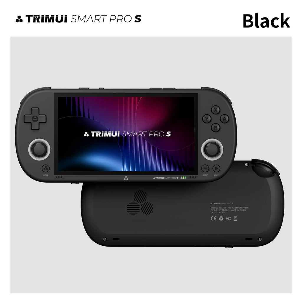 TRIMUI SMART PRO S Portable Gaming Console, 4.96-inch IPS Screen,5000mAh Battery RGB Illuminated Joystick，ON Card/64G/128GGifts
