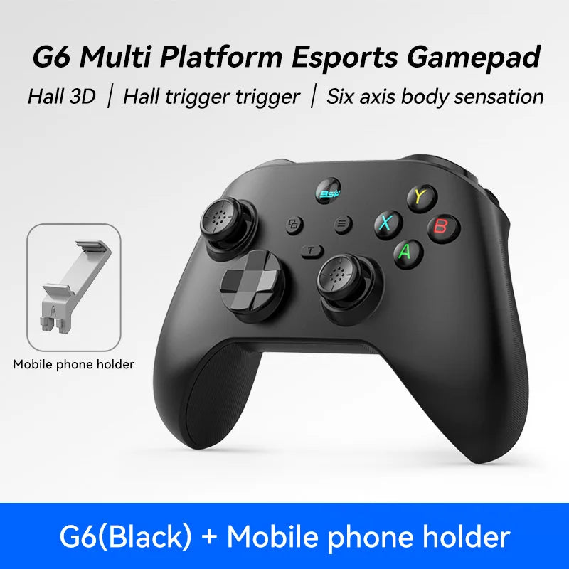 G6 Mobile Game Controller For Switch/IOS/Andriod/PC Support Streaming media/cloud Game Mobile Phone GamePad Hall effect joystick