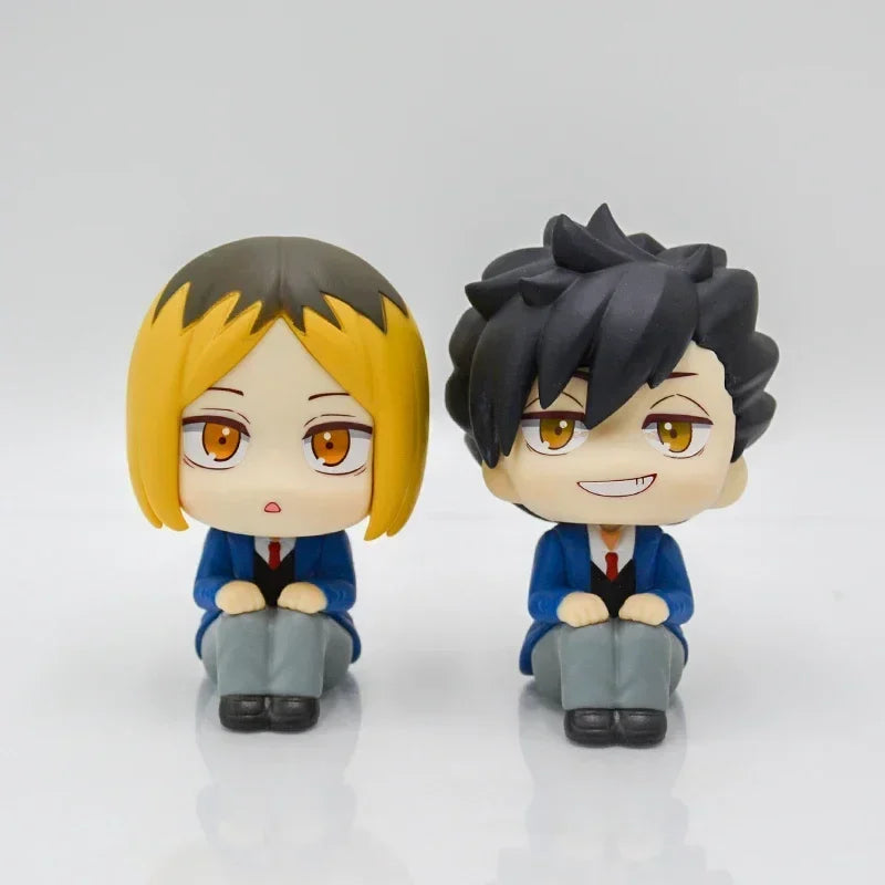 LookUp Haikyuu!! Atsumu Miya Anime Figure Osamu Miya Action Figure Kenma Kozume Figurine Q Version Statue Model Doll Toys Gifts