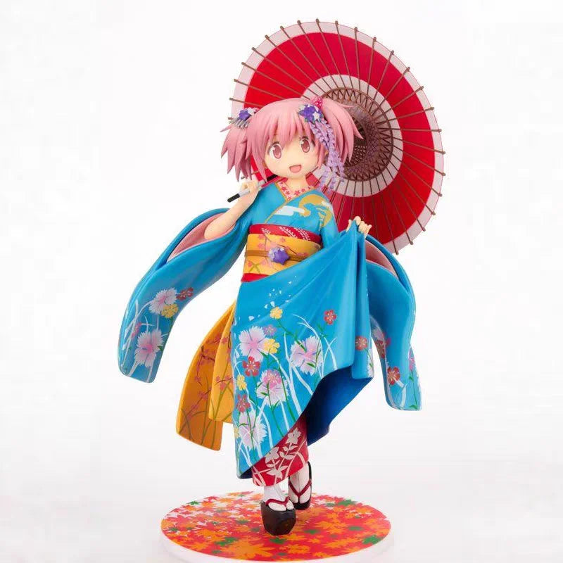 Original Brand New Aniplex Madoka Kaname Maiko Kimono Ver. Puella Magi Madoka Magica The Movie Figure Model Collectible Gift