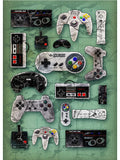 Moderne Gamepad Handheld Spielkonsole Controller Poster Leinwand Malerei Wand Bild Für Gamer Spiel Zimmer Hause Dekoration