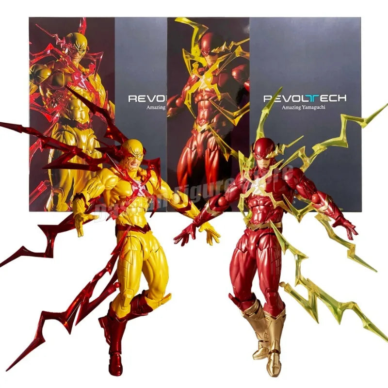 Fantastische Yamaguchi Flash Actionfigur, 17 cm, bewegliche Superhelden-Sammlung, Kaiyodo Revoltech Flashpoint Figur, Modellspielzeug, Geschenk
