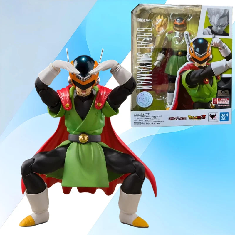 100% Authentic in Stock Bandai S.H.Figuarts Dragon Ball Z Great Saiyaman Action Figure Collection Model Toy