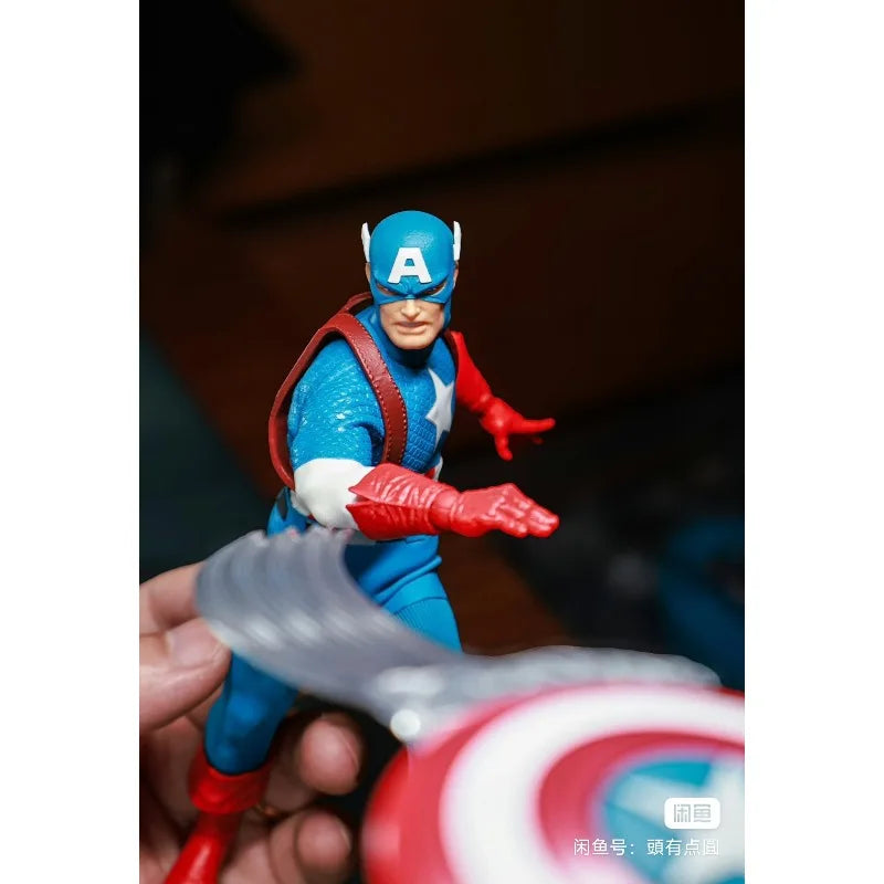 Spot New Genuine Mezco Ant One: 12 Captain America: The Platinum Age Action Figure Toy Gift Fan Collection