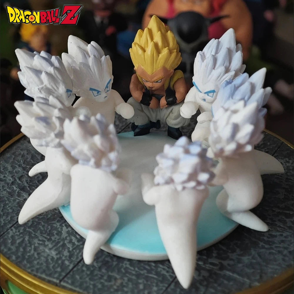 4,5 cm/1,77 Zoll Anime Dragon Ball Figur Ghost Gotenks Actionfiguren PVC Statue Desktop Ornamen Sammlung Modell Spielzeug Geschenke