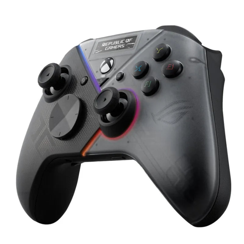 ROG Raikiri Pro Wireless Gaming Controller Bluetooth Three Mode Selectable Step Triggers DIY OLED Display Screen Custom Gamepads