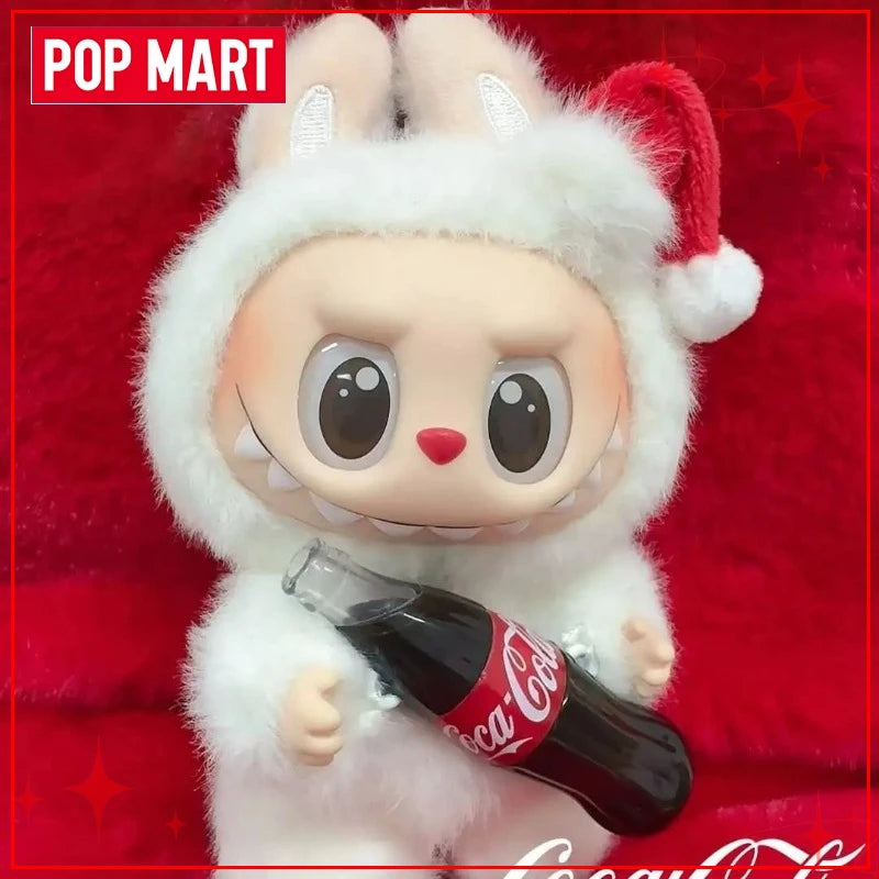 Genuine POP MART Labubu The Monsters Coca Cola Series Blind Box Vinyl Face Plush Doll Pendant Action Figure Christmas Gifts