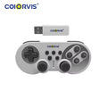 2,4G Wireless Gamepad Retro Gaming Joystick Kabelgebundener Controller für PC NESPi RetroPie Spielsteuerung für Raspberry Pi 4 B