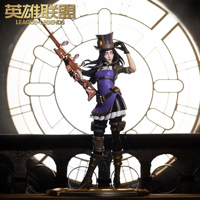 Original LOL League of Legends Gwnya Sononu Raven Medium Skulptur Anime Action Puppe Serie Zubehör Modelle Spielzeug Geschenke