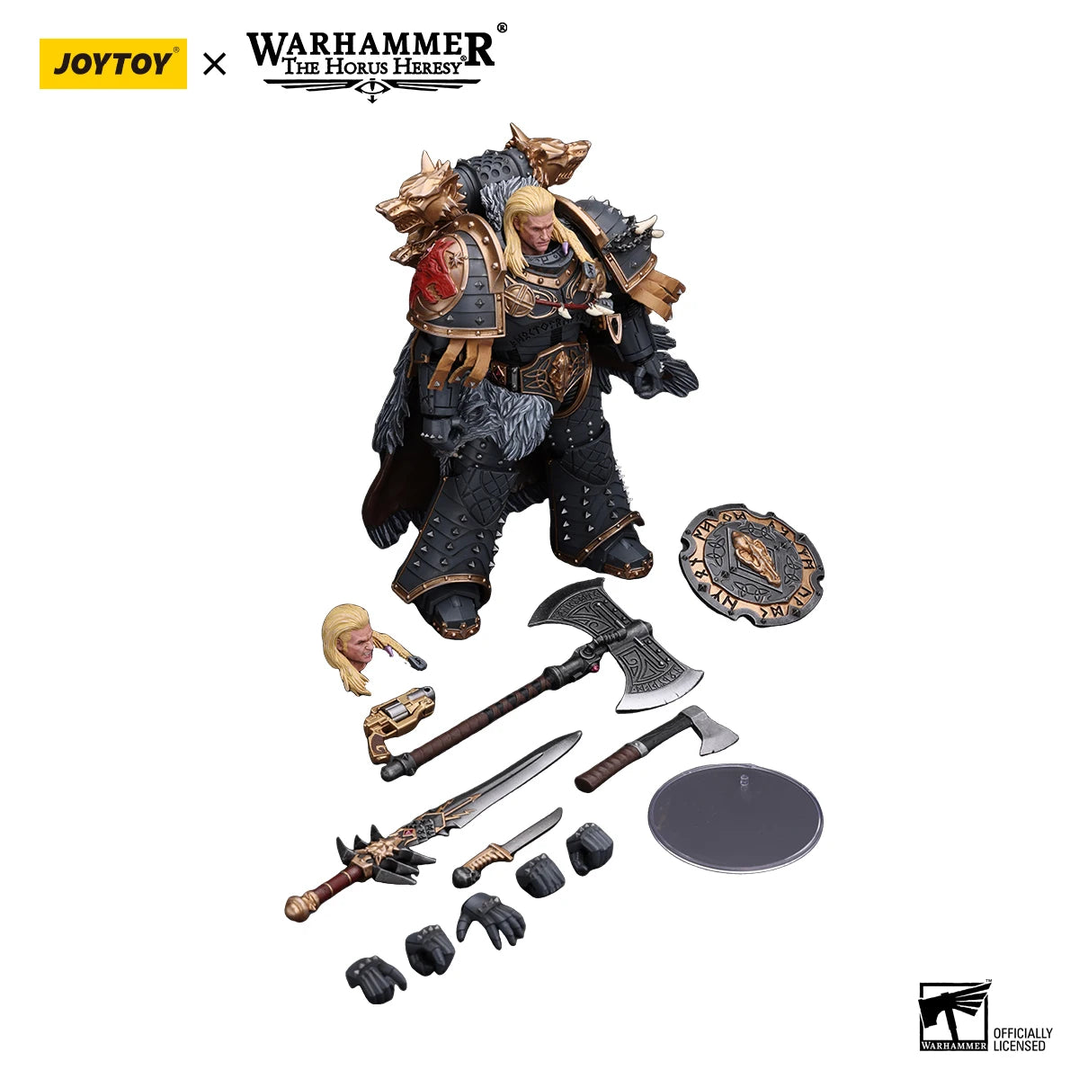 JOYTOY Warhammer 40K 1/18 Action Figure Space Wolves Leman Russ Primarch of the VIth Legion Anime figures Toys Model