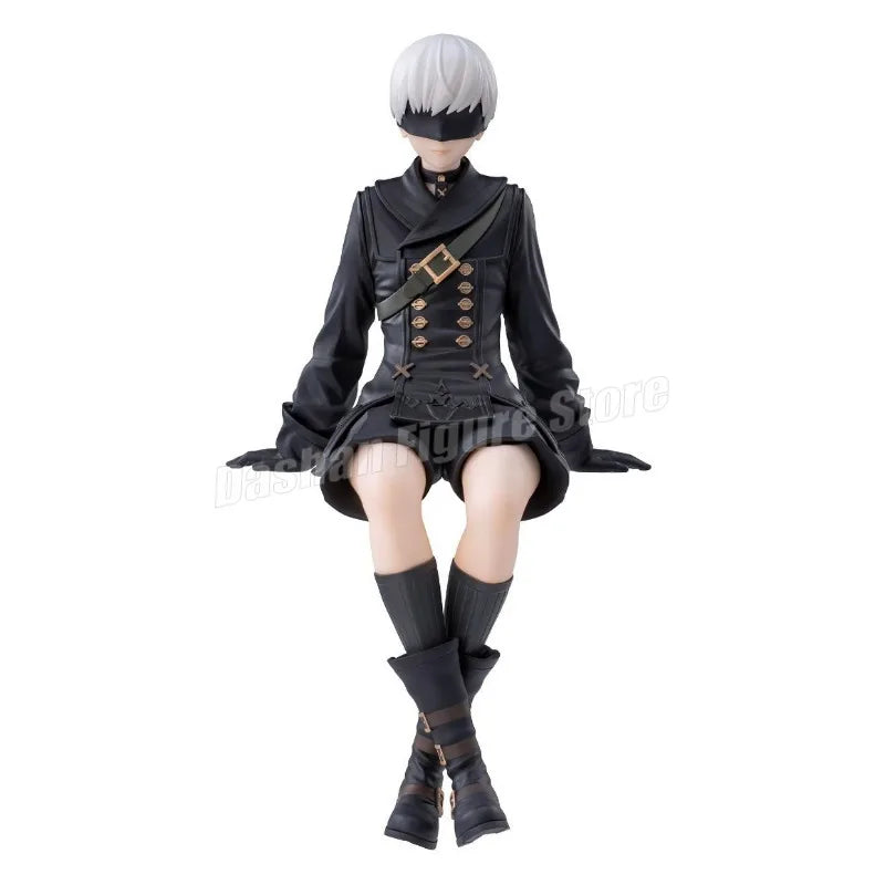 Anime NieR:Automata YoRHa A Nr. 2 Typ B Actionfigur Nudelstopper 2B 9S Sitzhaltung Figuren Sammlung Figuren Modell Spielzeug