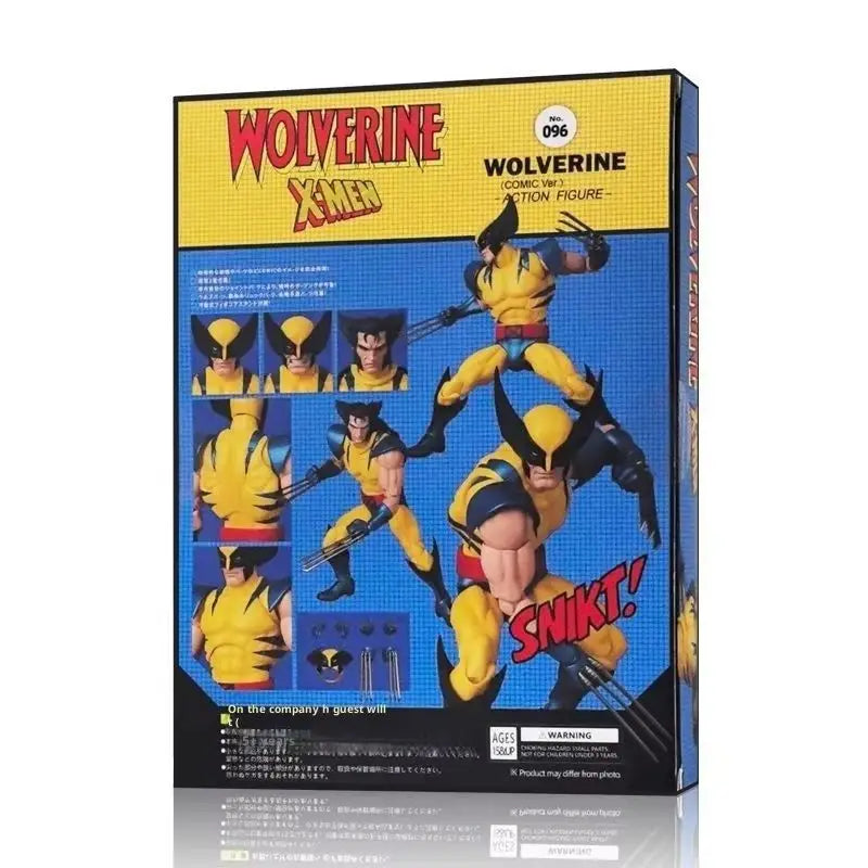 Mafex096 Wolverine Classic Costume Chinese Factory KO Logan Marvel Action Figure Model Toy Collectible Animation Derivative
