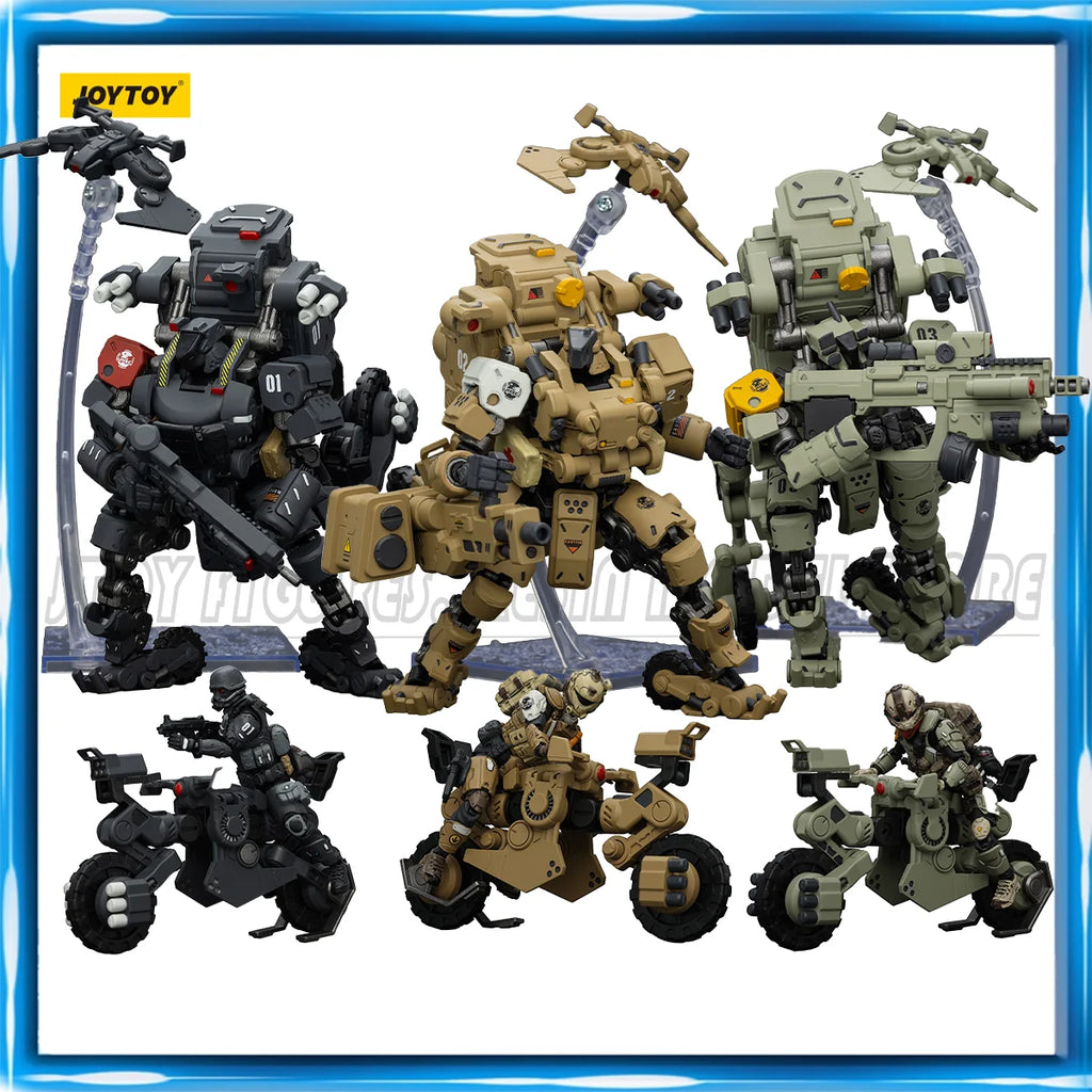 JOYTOY 1/25 Action Figure Fear XS Mech Tactical Assault Night Raid Anime figures Toys Military Model