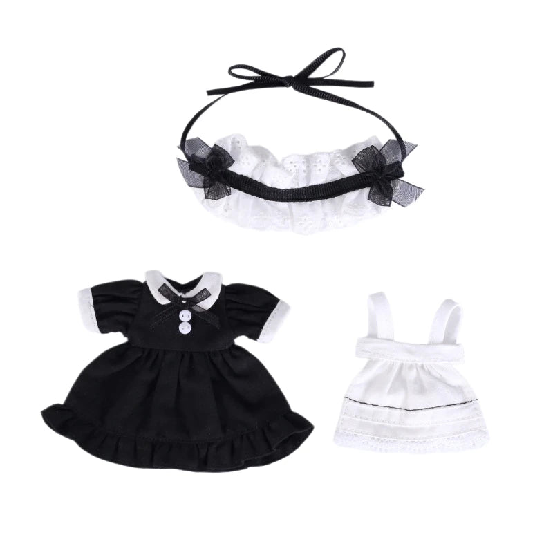 Obitsu 11 Doll Cute Lolita Maid Dress Suit For OB11 Gsc 1/12 Molly Body 16~17cm BJD Doll Cloth Doll Outfit Clothes