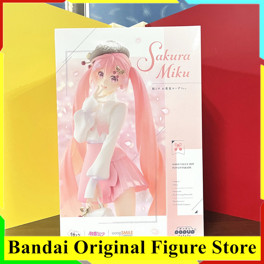 Original Pop Up Parade Vocaloid Hatsune Miku Smile Value 2025 Sakura Hanami Outfit Ver. Action Figure Toys PVC Model Collection