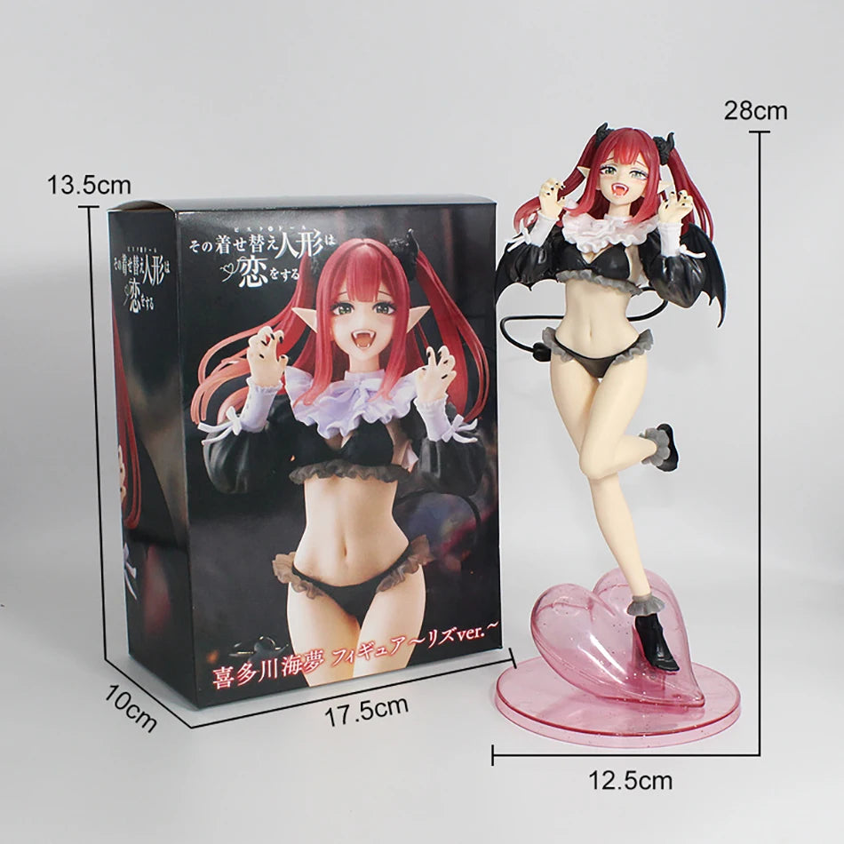 My Dress Up Darling Kitagawa Marin Anime Figure PVC Collection School Uniform Liz Devil Style Desktop Ornaments Model Toys Gifts