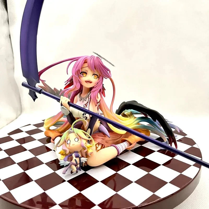Anime Kein Spiel Kein Leben Jibril Engelsflügel PVC Figur Actionfigur Sammlermodell Puppenspielzeug 14cm