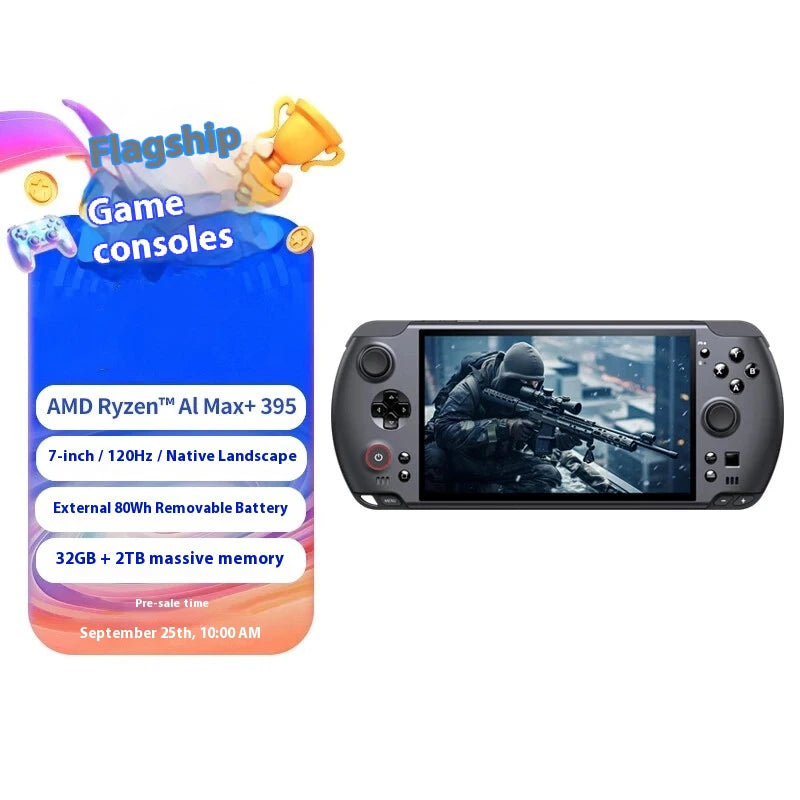 New GPD win5 Handheld Game Console 7" 32/64GB+1/2/4TB Windows11 120Hz 1080P LTPS Screen RGB Ergonomic Handheld Game Player PC