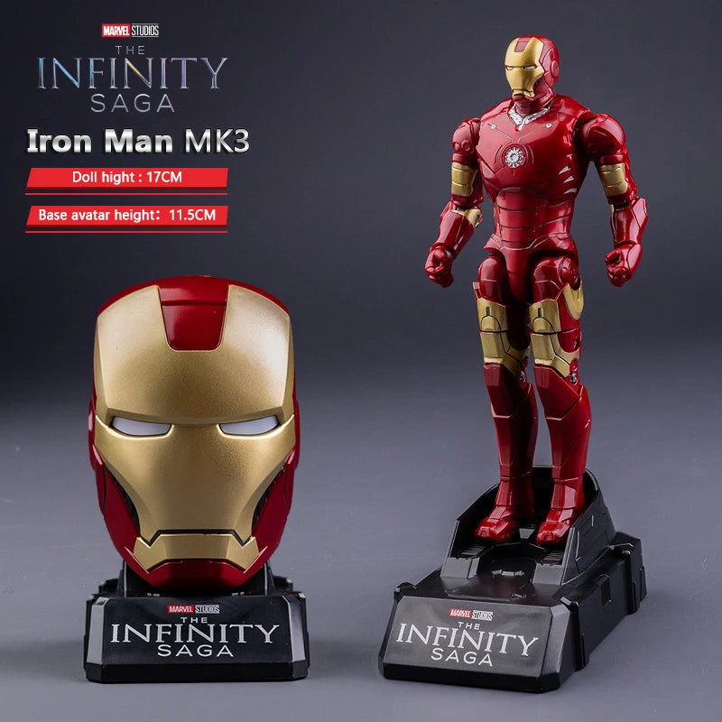 Marvel Legends Series Iron Man Captain America Ant-Man 1/12 Scale Deformable Anime Action Figure Model Kids Birthday Gift Toys