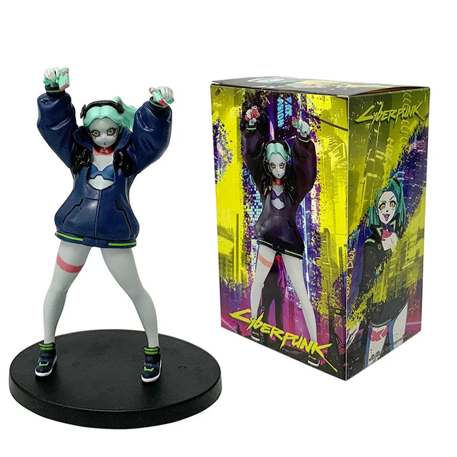 17cm Cyberpunk Edgerunners Anime Figure Super Hacker Lucy Action Figure Street Man David Figurine PVC Adult Collection Model Toy