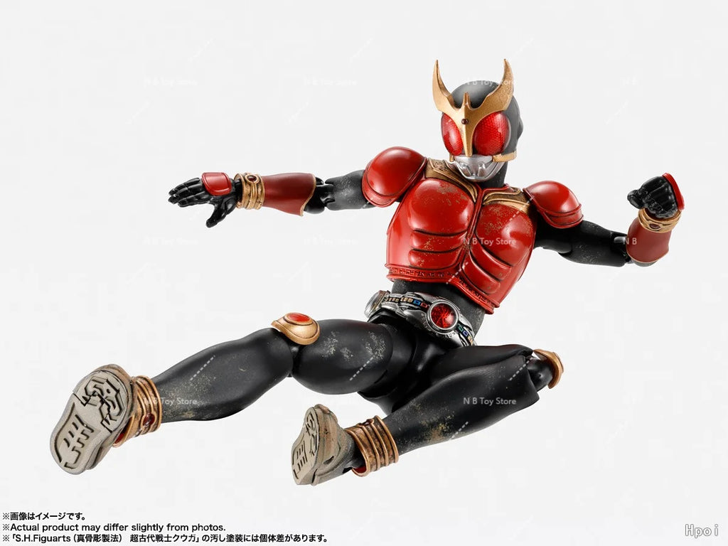 BANDAI Genuine Kamen Rider Kuuga Kamen Rider Kuuga Mighty Form S.H.Figuarts Anime Action Figure Collectible Model Kit