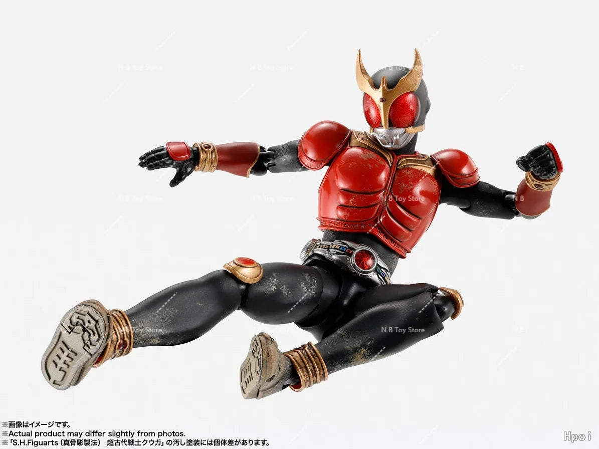 BANDAI Genuine Kamen Rider Kuuga Kamen Rider Kuuga Mighty Form S.H.Figuarts Anime Action Figure Collectible Model Kit