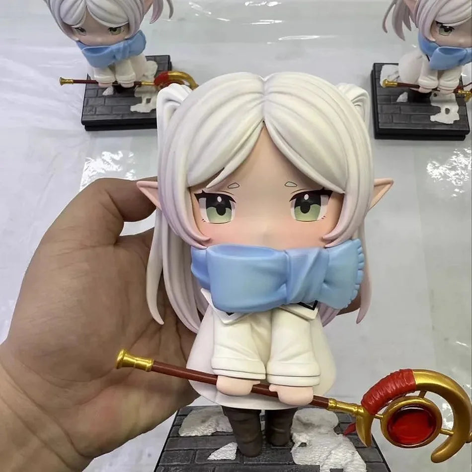 Anime Figure Luminasta Frieren: Beyond Journey's End Winter Clothing Frieren Cartoon Kawaii Model Collection Doll Toy For Kids