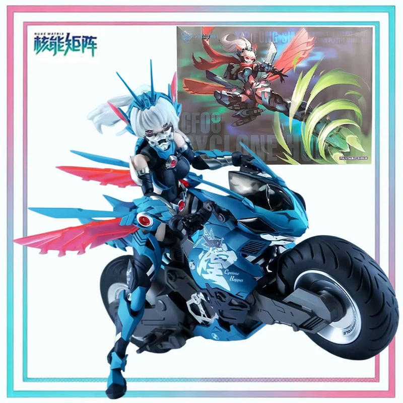 Nuke Matrix Cyber Forest Cyclone Hopper Yip Fung Sim Mecha Girl Assembly Model Kit Anime Action Figure Toy Gift for Kids