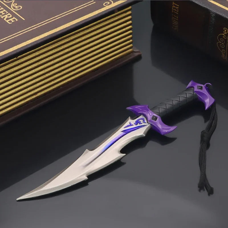 Valorant Weapon Model Melee Reaver Knife Metal Reaver Collection Craft Ornament 18cm Peripheral Samurai Katana Model Gift Kid