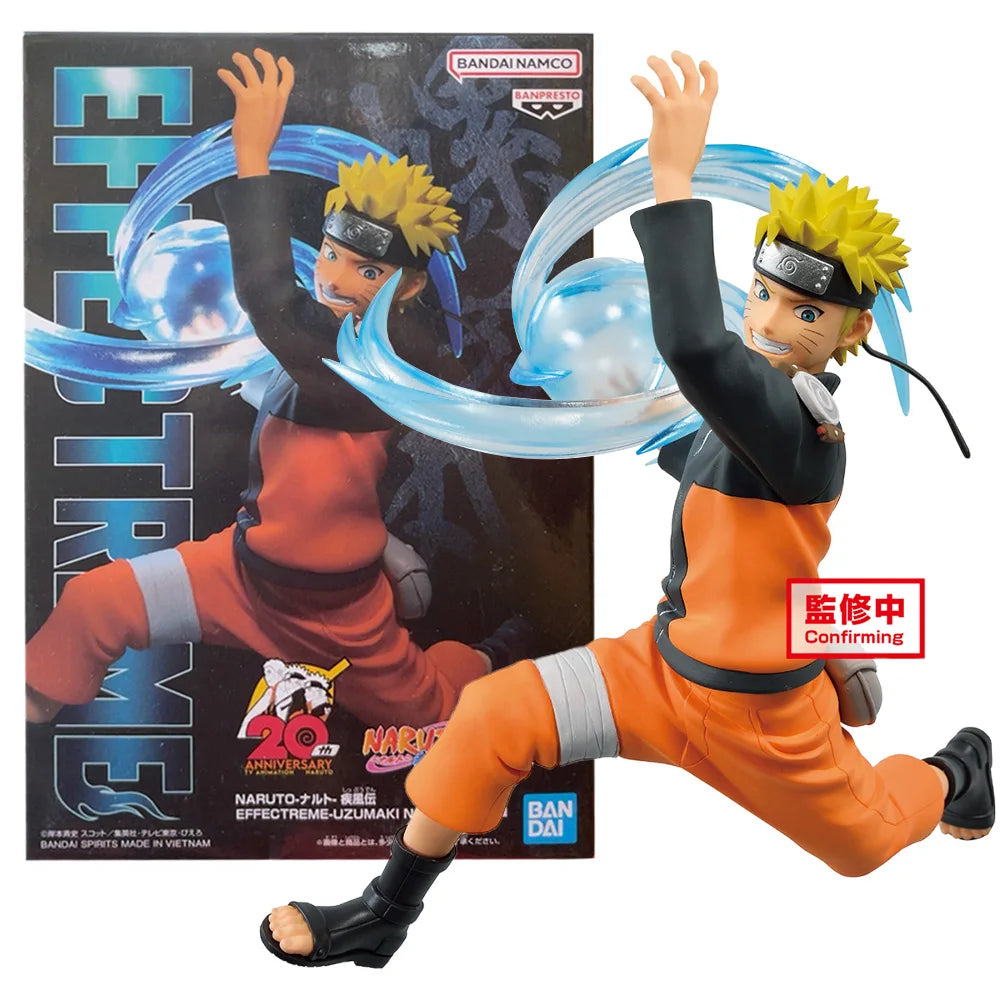 15CM Naruto Shippuden Uchiha Sasuke Figure EFFECTREME Battle Pose Rasengan Scene Model Toy Gift Collection Action Figure PVC