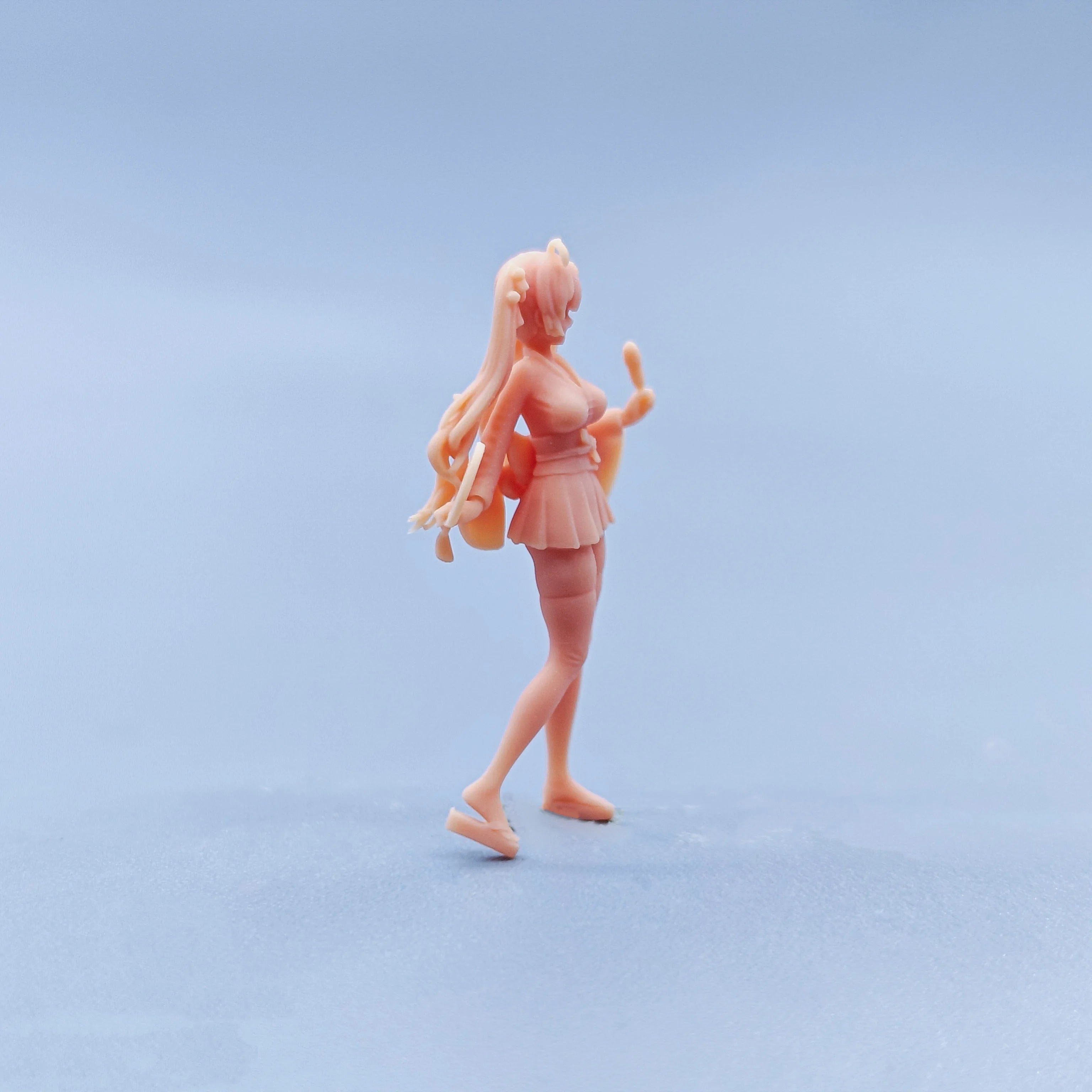 1/64 Figurines Scale Model Resin Kimono Honolulu Uncolored Miniatures Diorama Hand-painted D613