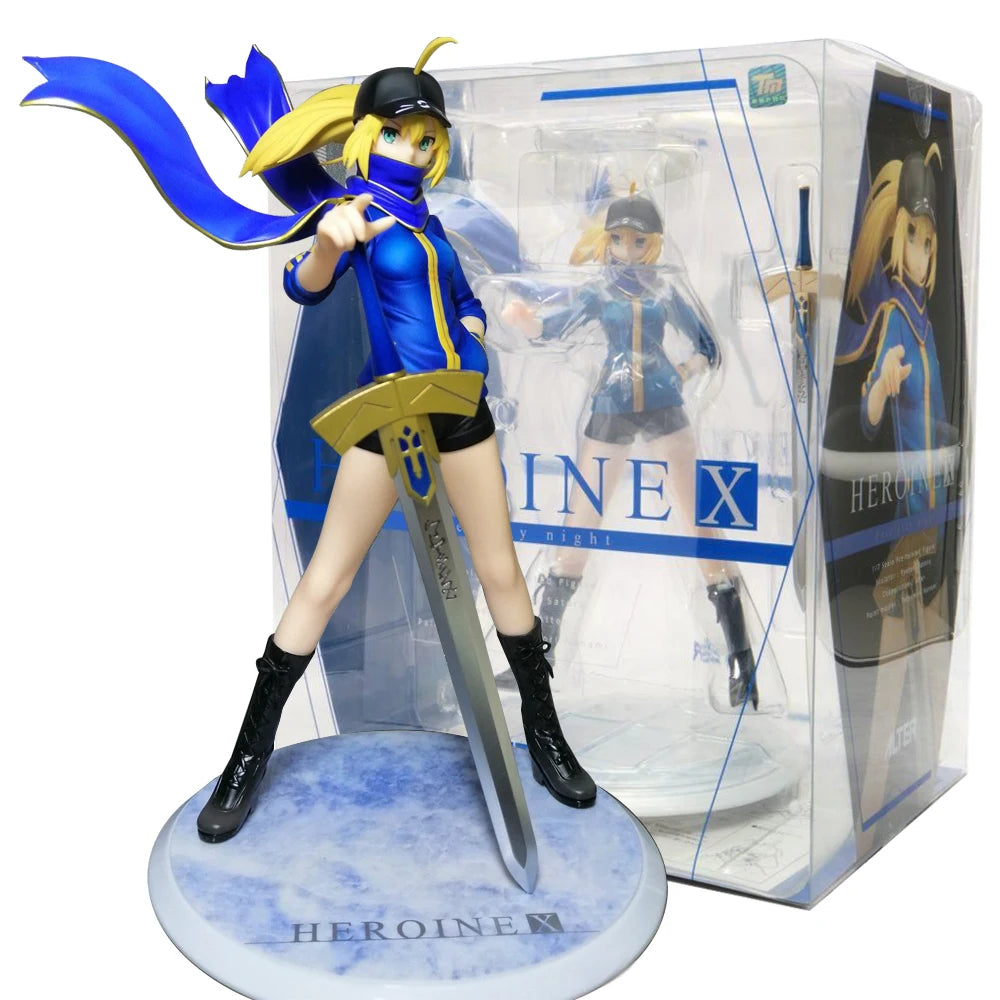 23CM Аниме Emiya-san Chi no Kyou no Gohan - Altria Pendragon Екшън фигурка, стояща, играчка, подарък, колекция, екшън фигурка от PVC