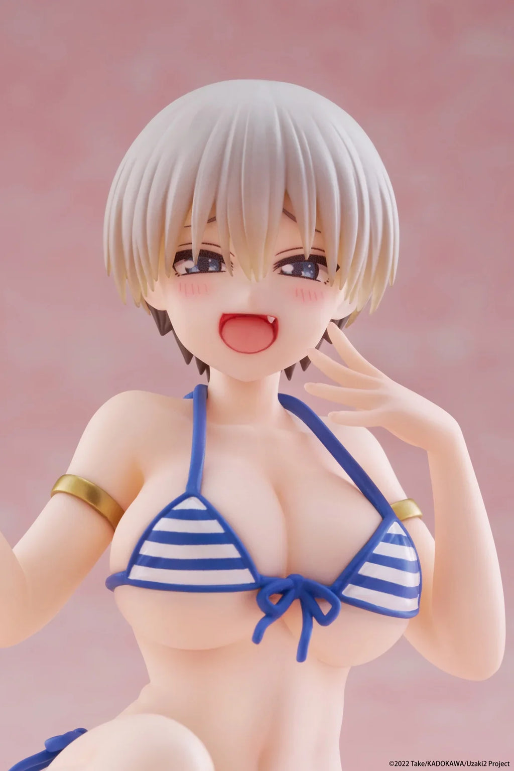 Original Genuine Model Taito Desktop Cute 10cm Uzaki-chan Wants to Hang Out Hana Uzaki Beach Swimsuit Figure Anime PVC Toys