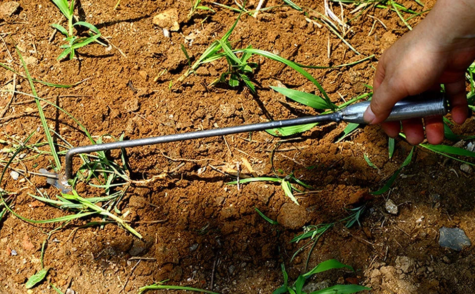 4 Teeths - Multifunctional Hand Weeder for Garden - Durable & Portable Garden Weeding Tool for Vegetable Gardening & Farm Planti