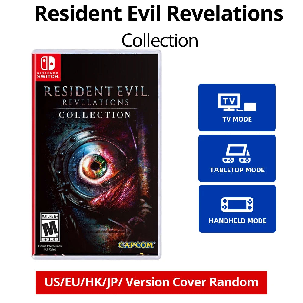 Resident Evil Revelations Collection- Nintendo Switch Game Card Games Cartridge Physical Card support TV Tabletop Handheld Modes